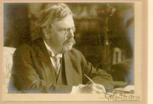 Fotografía autografiada de Chesterton. Topmeadows.com